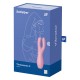 Vibromasseur point G avec stimulateur de clitoris USB rose Threesome 3 Satisfyer - CC597778