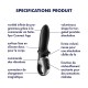 Vibromasseur noir USB, chauffant et connecté Hot Passion Satisfyer - CC597790