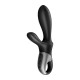 Vibromasseur rabbit noir USB, chauffant et connecté Heat Climax Satisfyer - CC597791