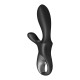 Vibromasseur rabbit noir USB, chauffant et connecté Heat Climax Satisfyer - CC597791