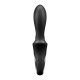 Vibromasseur rabbit noir USB, chauffant et connecté Heat Climax Satisfyer - CC597791