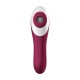 2 en 1 Vibromasseur et stimulateur de clitoris USB rouge Dual Crush Satisfyer - CC597786