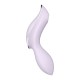 2 en 1 Vibromasseur et stimulateur de clitoris USB violet Curvy Trinity 2 Satisfyer - CC597788