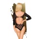 Body fantaisie manche trois quart noir Under my spell - PH0115BLK