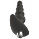 Plug anal vibrant noir en silicone - WS-NV529