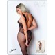 Bodystocking en dentelle noire motif floraux - Le Numéro 8 - Collection Bodystocking - CM99008