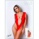 Body Rouge avec décolleté plongeant - Le Numéro 2 - Collection Body - CM98002