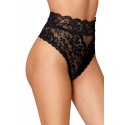 String dentelle taille haute noir - DG1477BLK