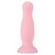 Plug anal ventouse rose pastel taille S - A-001-S-PNK