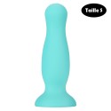 Plug anal ventouse vert pastel taille S - A-001-S-GRN