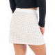 Jupe courte blanche Cassandra - LSL3-SWHT