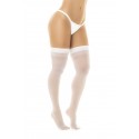 Bas sexy blanc transparent - MAL1109WHT