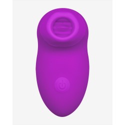 Stimulateur clitoridien avec 2 embouts interchangeable succion et langue - BOZ-058PUR