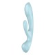 2 en 1 Rabbit point G avec stimulateur de clitoris et Wand Bleu USB Triple Oh Satisfyer - CC597813