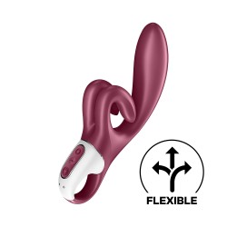 Vibromasseur rabbit point G rouge double stimulation clitoridienne Touch Me Satisfyer - CC597811SA