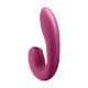 2 en 1 Vibromasseur point G avec stimulateur clitoris connecté USB rouge Sunray Satisfyer - CC597807