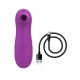 Vibromasseur par vibrations sur membrane rechargeable USB violet 10 vitesses de voyage - ZK003CPUR