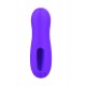 Vibromasseur par vibrations sur membrane rechargeable USB violet 10 vitesses de voyage - ZK003CPUR