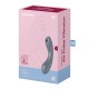 2 en 1 Stimulateur clitoridien air pulsé et vibromasseur point G Curvy Trinity 1 Gris Satisfyer - CC597819