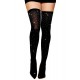 Bas fantaisie noir avec strass - DG0459BLK