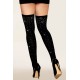 Bas fantaisie noir avec strass - DG0459BLK