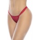 Nuisette dos nu en dentelle rouge et fine résille avec string assorti - MAL7506RED