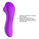 Stimulateur succion de clitoris et tétons USB violet - BOZ-086PUR