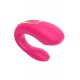 Vibromasseur de couple rose, USB avec 2 moteurs pour stimulation Point G et clitoridienne avec télécommande - TOD-062PNK