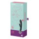 2 en 1 Vibromasseur rabbit et wand noir USB Triple Lover Satisfyer - CC597825