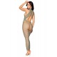 Robe bodystocking en filet dans un design géométrique sans couture - DG0489SAG