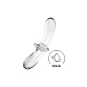 Gode en verre borosilicaté massif transparent Double Crystal Satisfyer - CC597829