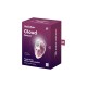 Stimulateur clitoridien par onde de pression sans contact et par vibration USB rose et blanc, Cloud Dancer Satisfyer - CC597839