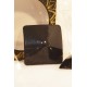 Nipple Métal noir Cache tétons carré - 202400105