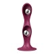 Gode ventouse silicone rouge Double Ball-R Satisfyer - CC597842