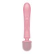 2 en 1 Vibromasseur rabbit et wand rose USB Triple Lover Satisfyer - CC597843