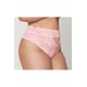 String grande taille dentelle taille haute rose - DG1477XPNK