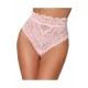 String dentelle taille haute rose - DG1477PNK