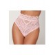 String dentelle taille haute rose - DG1477PNK