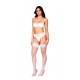 Soutien-gorge Demi-seins à armatures en fine dentelle blanche - DG13252WHT