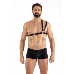 Harnais homme simili cuir double lanières sur épaule - LM302400308