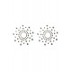 Paire de cache tétons adhésifs strass blanc - NP-1030WHT