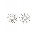 Paire de cache tétons adhésifs strass blanc - NP-1030WHT