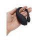 TANDEM Noir, stimulateur pour couple USB avec télécommande en silicone médical - BQ125BLK