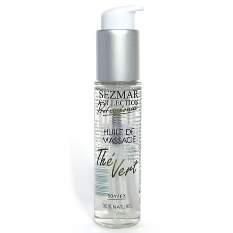 Huile de massage professionnelle Thé Vert 100% naturelle 50 ml - SEZ096