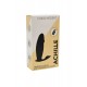ACHILLE, Mini vibromasseur noir USB, forme pénis avec stimulation clitoridienne, avec télécommande - BQ158BLK
