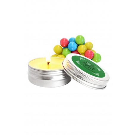 Mini Bougie de massage Bubble Gum 30ml - SEZ0066