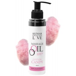 Huile de massage comestible Barbe à papa 100ml