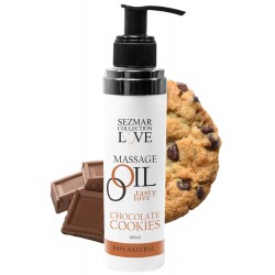 Huile de massage comestible cookie chocolat 100ml