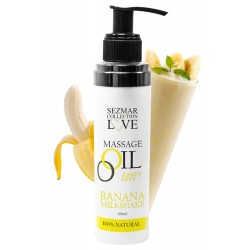 Huile de massage comestible milkshake banane 100ml