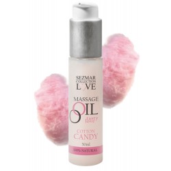 Huile de massage comestible parfum Barbe à papa